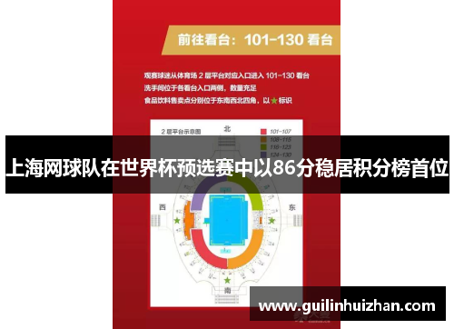 上海网球队在世界杯预选赛中以86分稳居积分榜首位